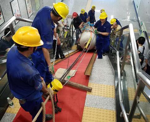 云顶国际yd888公司东莞下桥地铁搬运施工